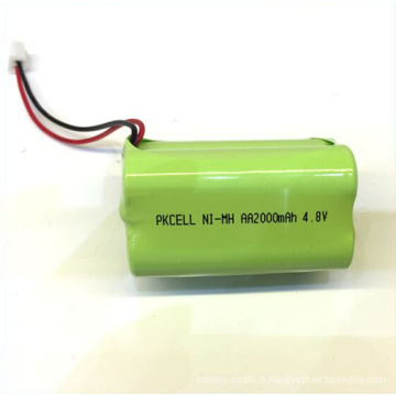 Paquet de batterie rechargeable de qualité supérieure de Nimh 4.8v Aa 2200mah OEM